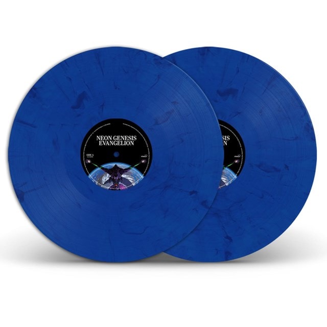 Neon Genesis Evangelion Limited Edition Blue & Black Marbled 2LP - 2