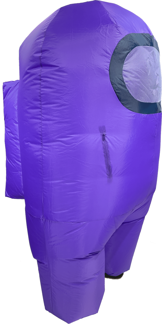 Among Us: Purple (Size 2 Kids) Official Inflatable Costume - 3