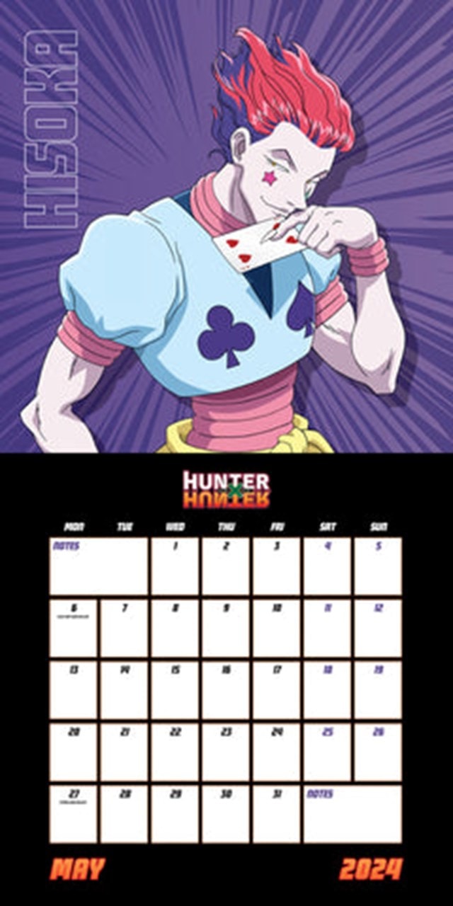 Hunter X Hunter 2024 Square Calendar Calendar Free shipping over £