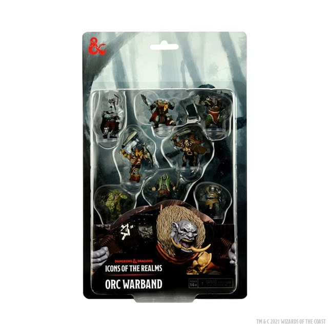 Orc Warband Dungeons & Dragons Icons Of The Realms Figurines - 1