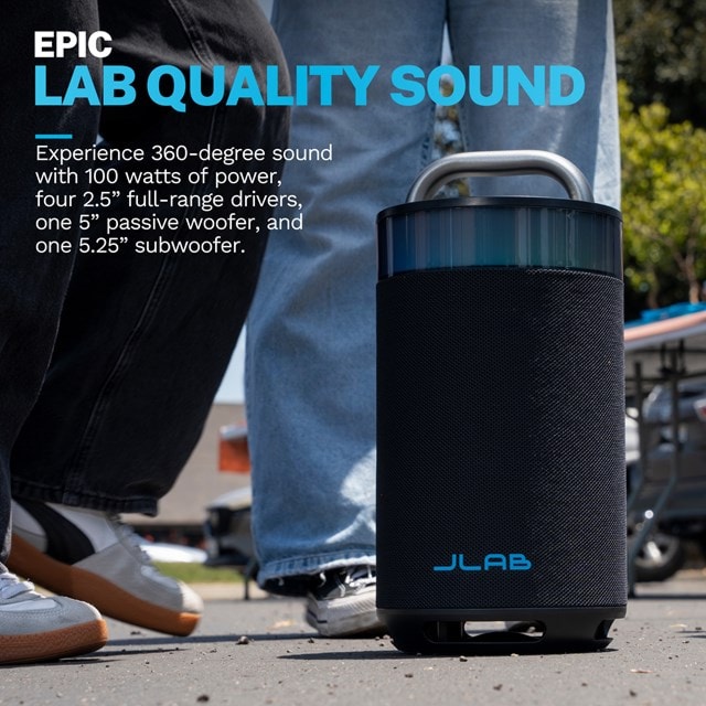 JLab Epic Party Black Bluetooth Speaker - 2