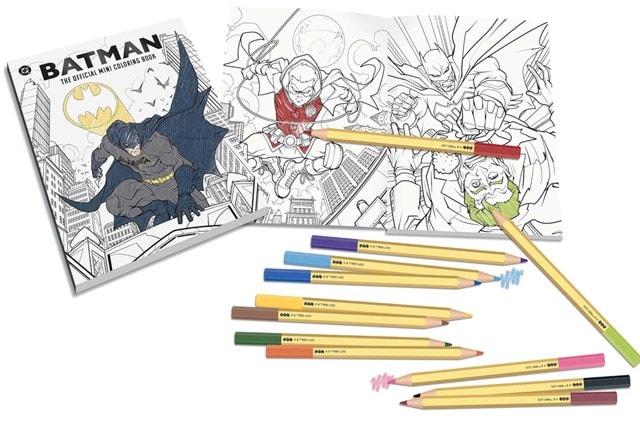 Batman Official Mini Colouring Book And Pencils Set - 4