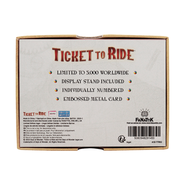 Ticket To Ride Trans America Express Ingot - 3