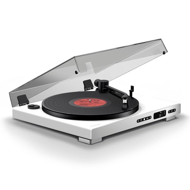 Mixx Audio Analog Plus White Fully Automatic Bluetooth Turntable & CD Player - 6