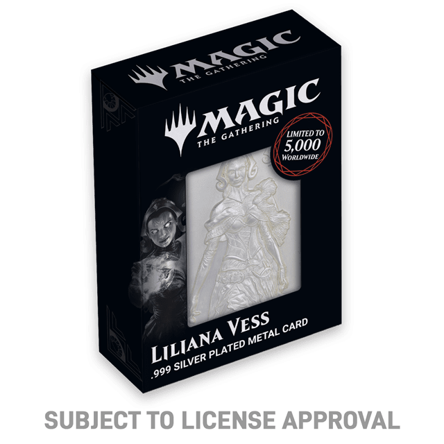 Liliana Limited Edition Magic The Gathering .999 Silver Plated Collectible - 3