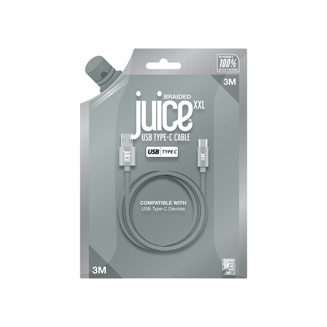 Juice Midnight Green Braided USB-C Cable 3m - 3