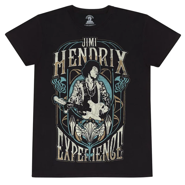 T-shirt Jimi Hendrix Noir - Taille XL - Marque Liquid Blue - Neuf (état Comme Neuf)