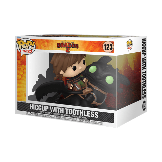 Hiccup With Toothless 123 How To Train Your Dragon 2 Funko Pop Vinyl Ride Deluxe - 2