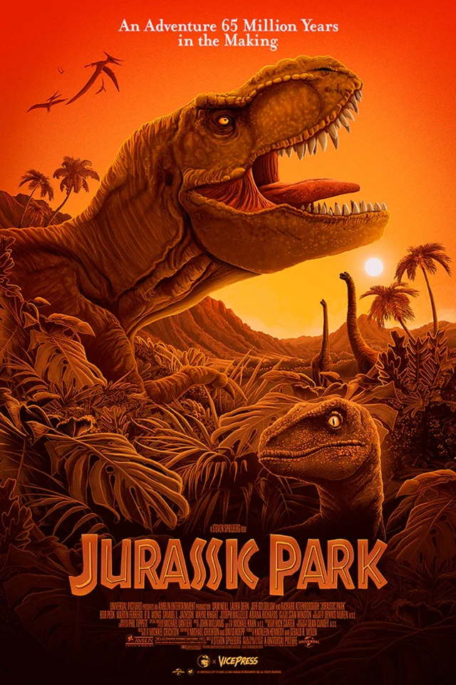 Jurassic Park Patrick Connan 61cm x 91cm Fine Art Poster - 1