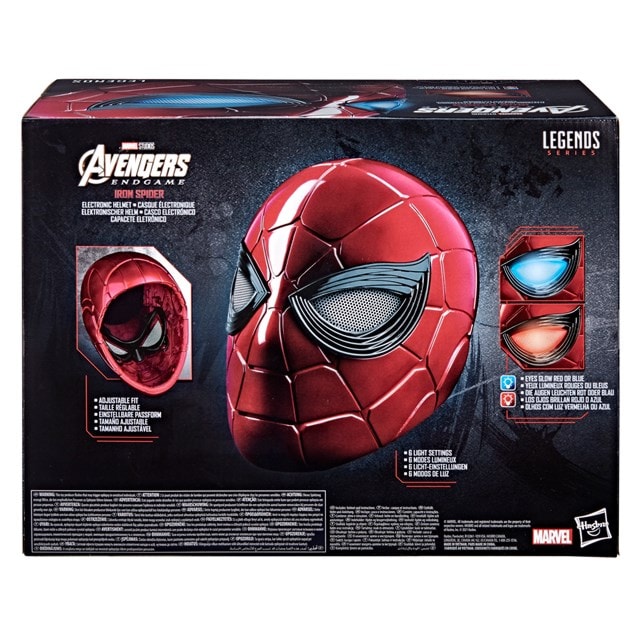 Iron Spider Avengers Endgame Spider-Man Marvel Legends Series Hasbro Electronic Helmet - 10