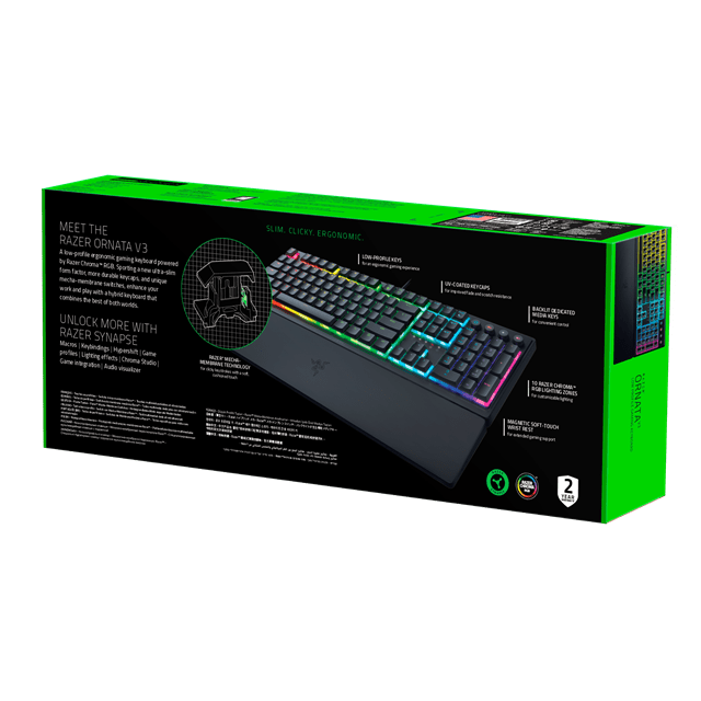 RAZER Ornata V3 TKL Gaming Keyboard - Black - 9