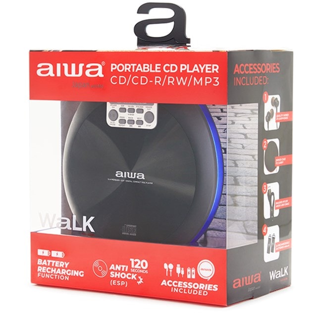 Aiwa PCD-810 Blue Portable CD Player - 8