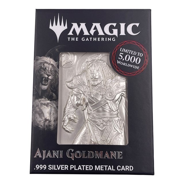 Silver Plated Ajani Goldmane Magic The Gathering Limited Edition Collectible - 2