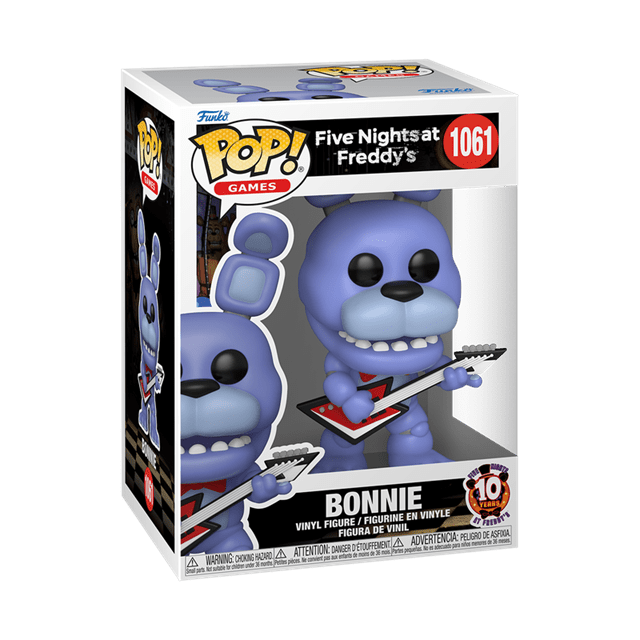 Bonnie With Guitar 1061 Five Nights At Freddy's 10th Anniversary FNAF Funko Pop Vinyl - 2