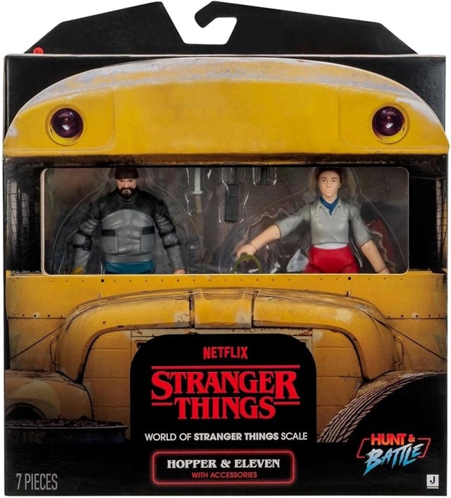 Hopper & Eleven With Accessories Stranger Things 5 World Of Core Figure 2 Pack - 4