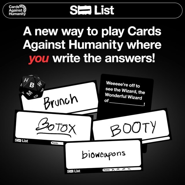 Cards Against Humanity S**t List Card Game - 2