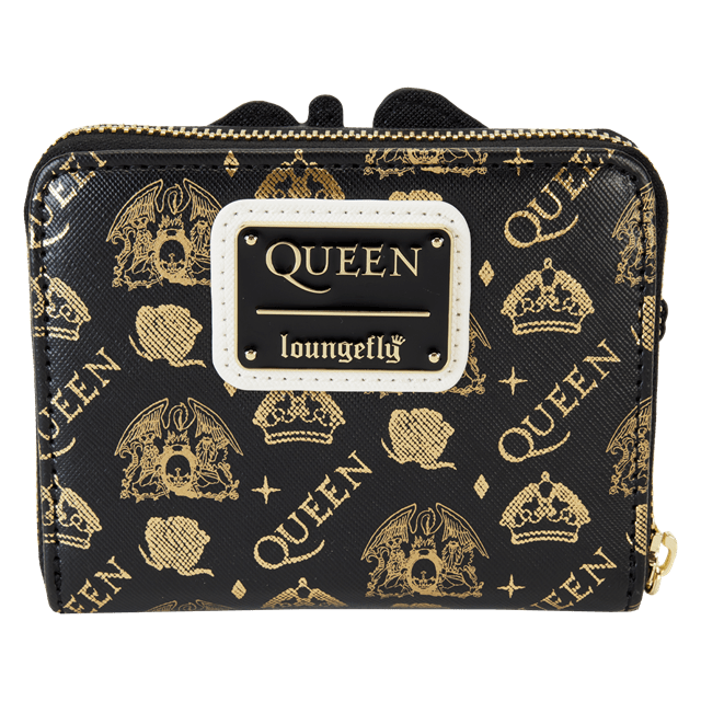 Queen Logo Crest Zip Around Wallet Loungefly - 3