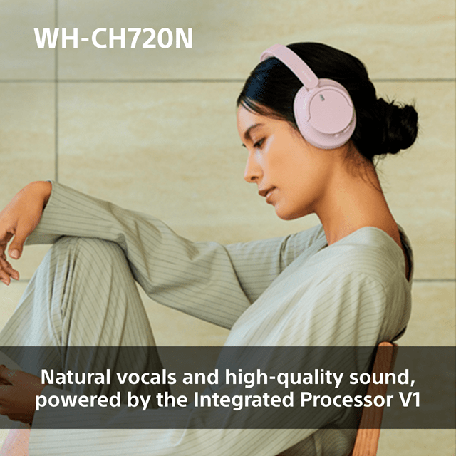 Sony WH-CH720N Pink Noise Cancelling Bluetooth Headphones - 4