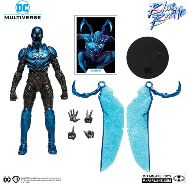 Blue Beetle (Battle Mode) Blue Beetle Mcfarlane Figurine - 4