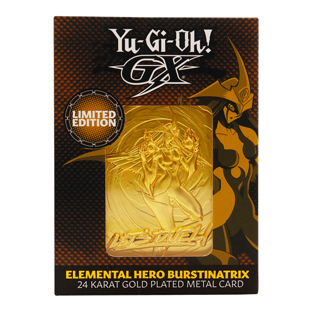 Elemental Hero Burstinatrix 24K Gold Plated Yu-Gi-Oh! Ingot - 3