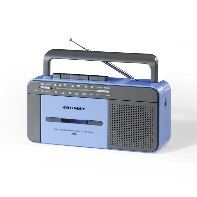 Crosley CT102 Blue Cassette Player - 1