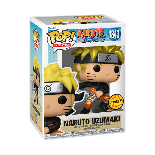 Naruto Uzumaki With Kunai & Shuriken With Chance Of Chase 1843 Naruto Funko Pop Vinyl - 4