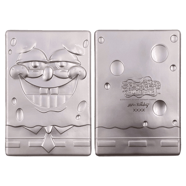 SpongeBob SquarePants 25th Anniversary Silver Plated Ingot - 5