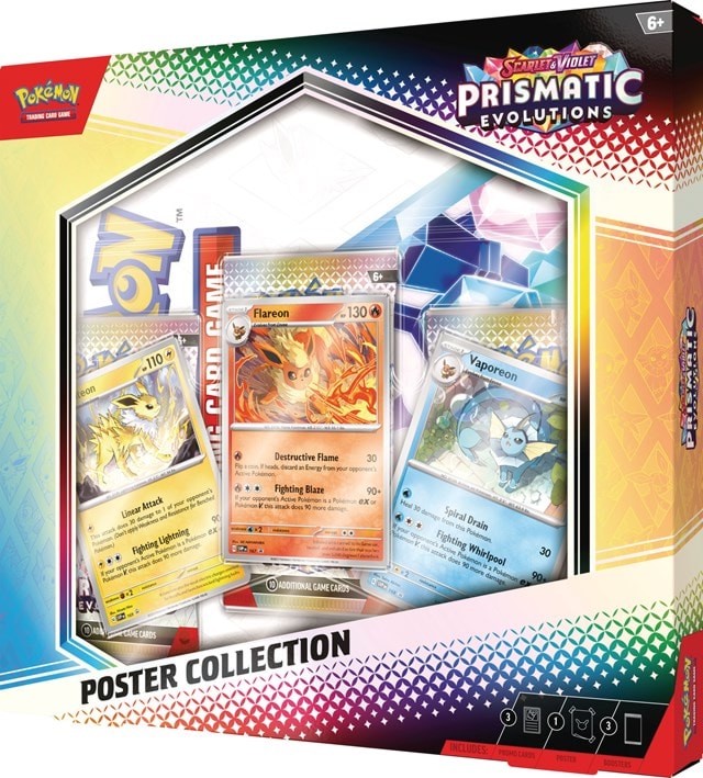 Scarlet & Violet 8.5 Prismatic Evolution Poster Collection Pokemon Trading Cards - 2