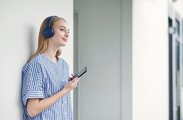 Sony WHCH510 Blue Bluetooth Headphones - 5