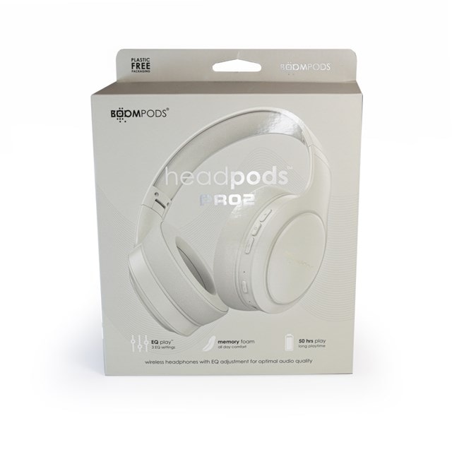 BoomPods HeadPods Pro2 Sand Bluetooth Headphones - 4