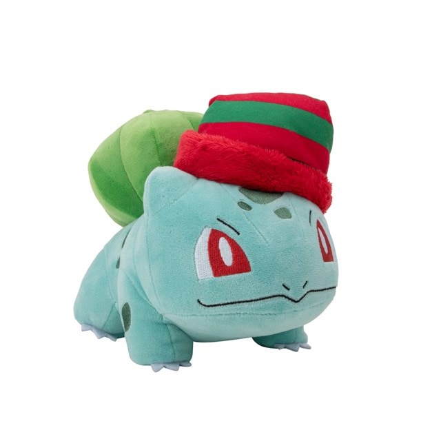 Holiday Bulbasaur With Striped Hat Pokemon Plush - 4