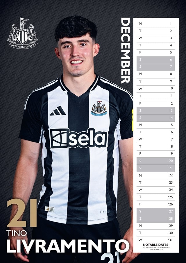 Newcastle United FC 2025 A3 Calendar - 3