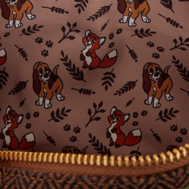 Tod & Copper The Fox & The Hound Loungefly Sling Crossbody Bag With Coin Bag - 4