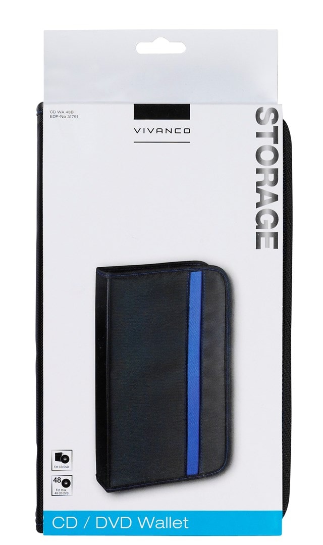 Vivanco 48 CD Wallet Black/Blue - 2