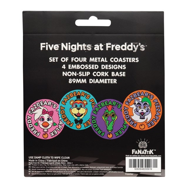 Printed Drinks Five Nights At Freddy's FNAF Coasters - 6