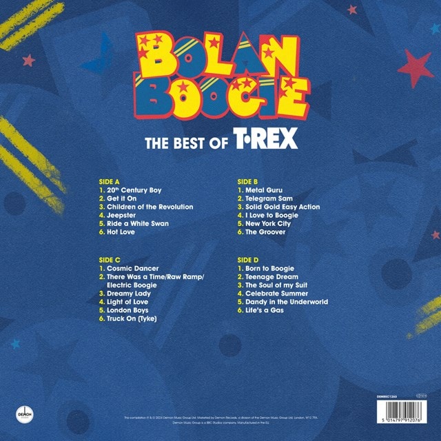 Bolan Boogie: The Best of T.Rex - Blue & Yellow 2LP - 3