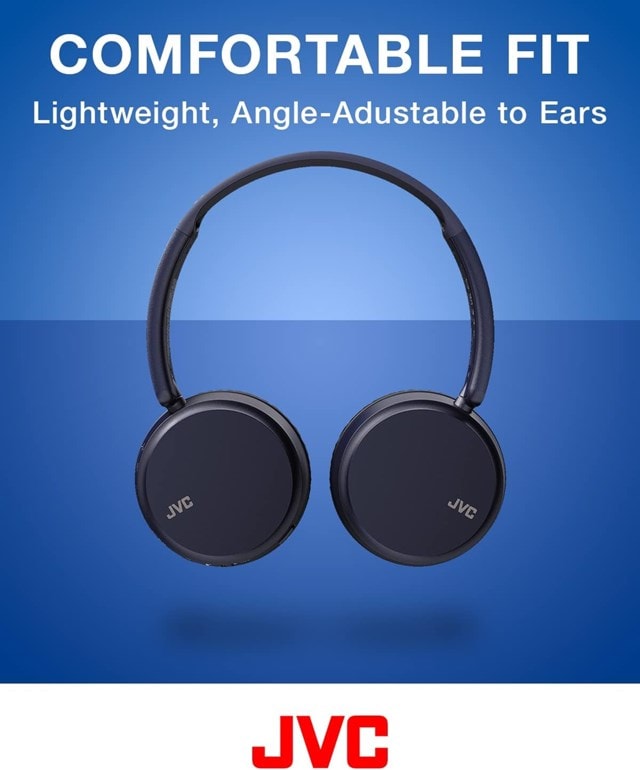JVC HA-S36W Blue Bluetooth Headphones - 10