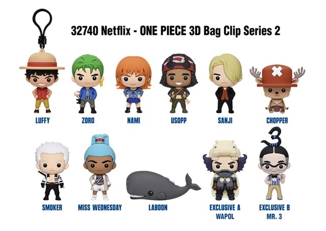 One Piece Live Action Series 2 Bag Clips - 2