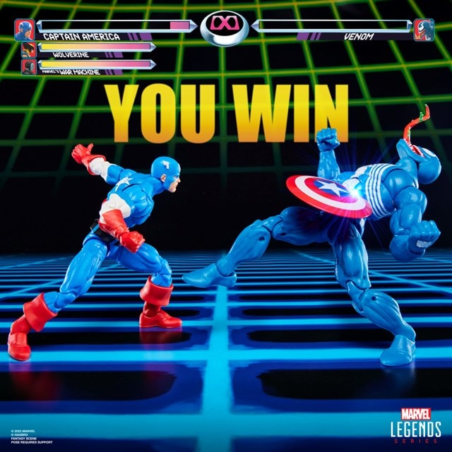 Gamerverse Captain America vs Venom Marvel Legends Series Hasbro Action Figure - 6