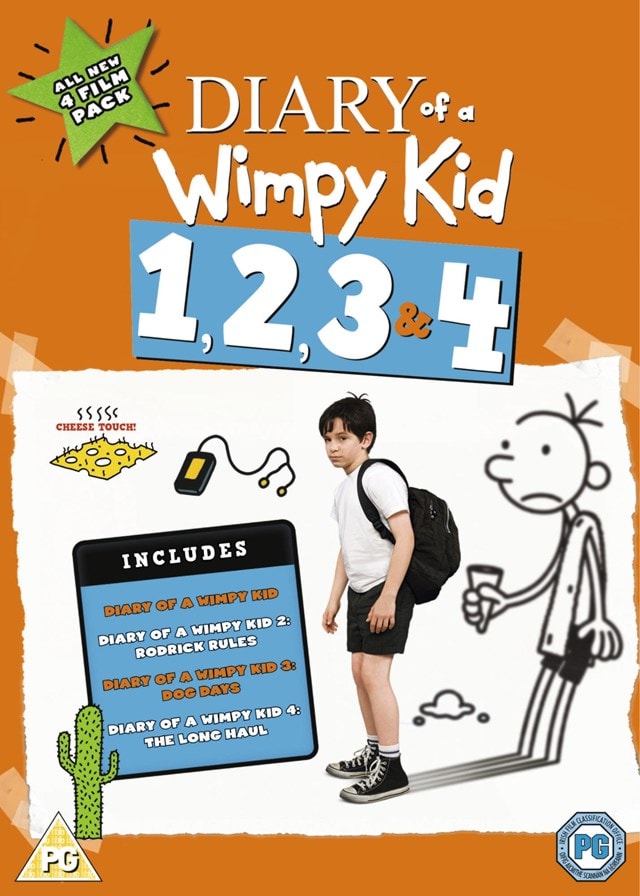 Diary of a Wimpy Kid 1, 2, 3 & 4 DVD Box Set Free shipping over £20