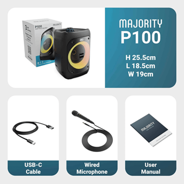 Majority Ps100 Bluetooth Party Speaker - 7