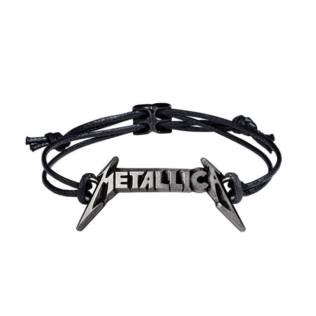 Metallica Classic Logo Bracelet Leather Wriststrap Jewellery - 1