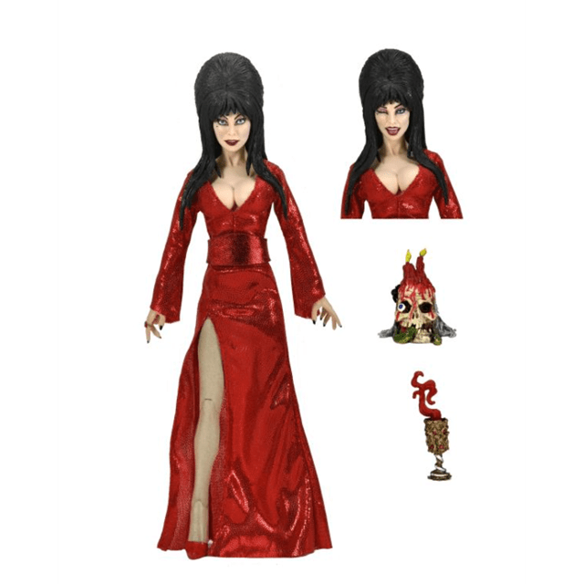 Red Fright And Boo Elvira Neca Clothed Figure - 2
