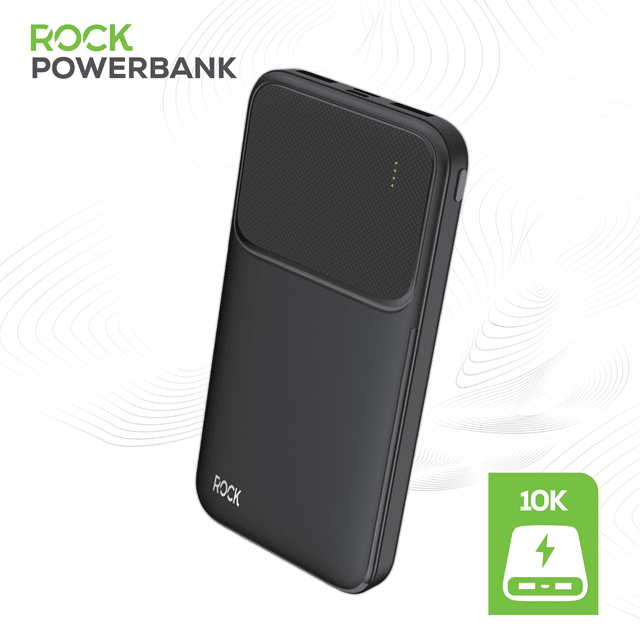 Rock Black 10000mAh Power Bank - 1