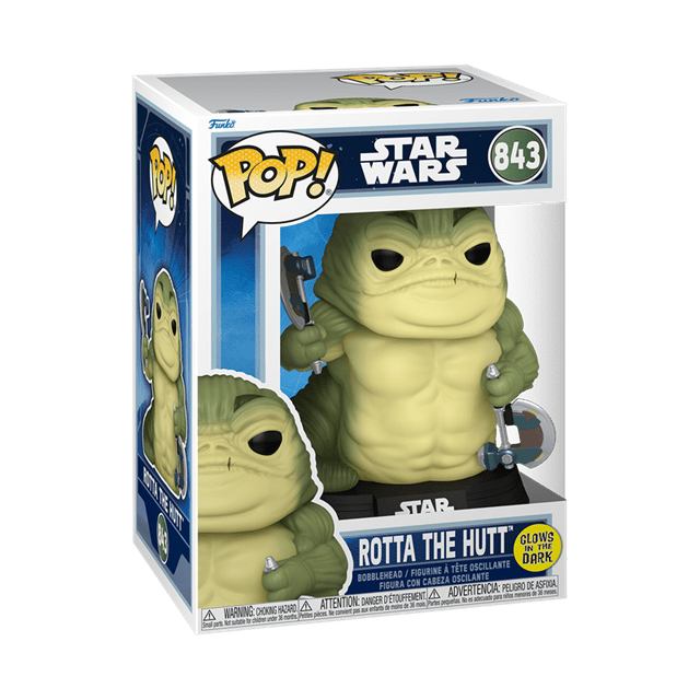 Rotta The Hutt Glow In The Dark 843 The Mandalorian & Grogu Funko Pop Vinyl - 2