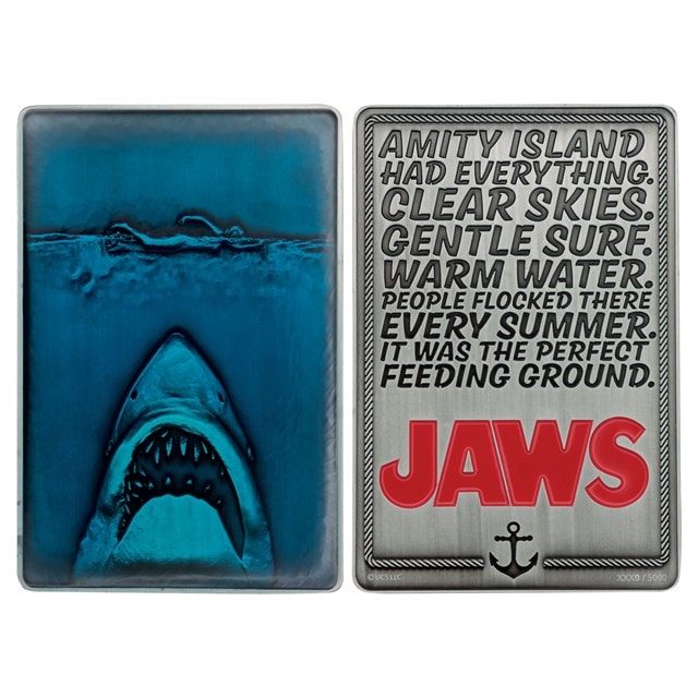 Jaws 50th Anniversary Poster Ingot - 2
