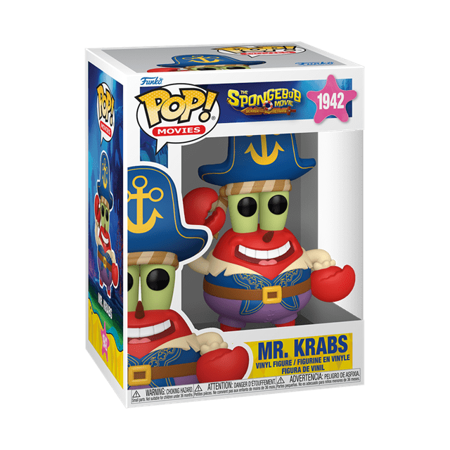 Pirate Mr Krabs 1942 SpongeBob Search For SquarePants Funko Pop Vinyl - 2