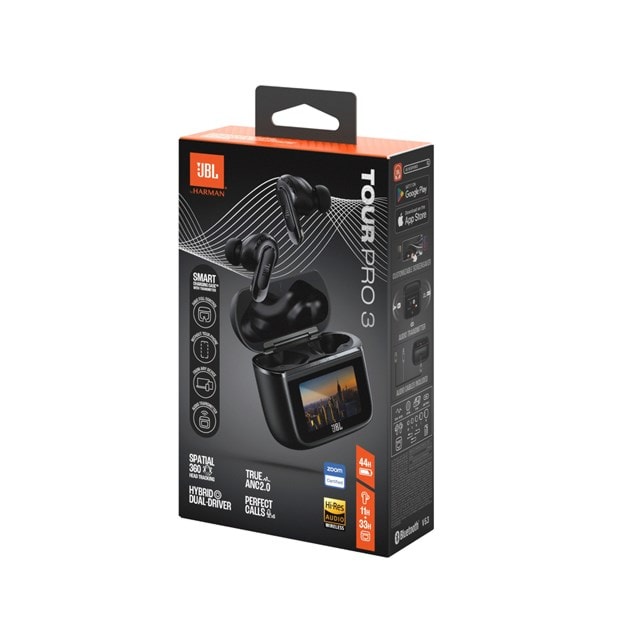 JBL Tour Pro 3 Black Active Noise Cancelling True Wireless Bluetooth Earphones - 8
