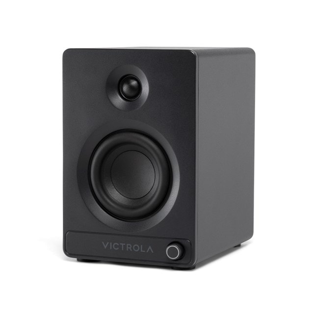 Victrola Tempo Black Bluetooth Bookshelf Speakers - 6