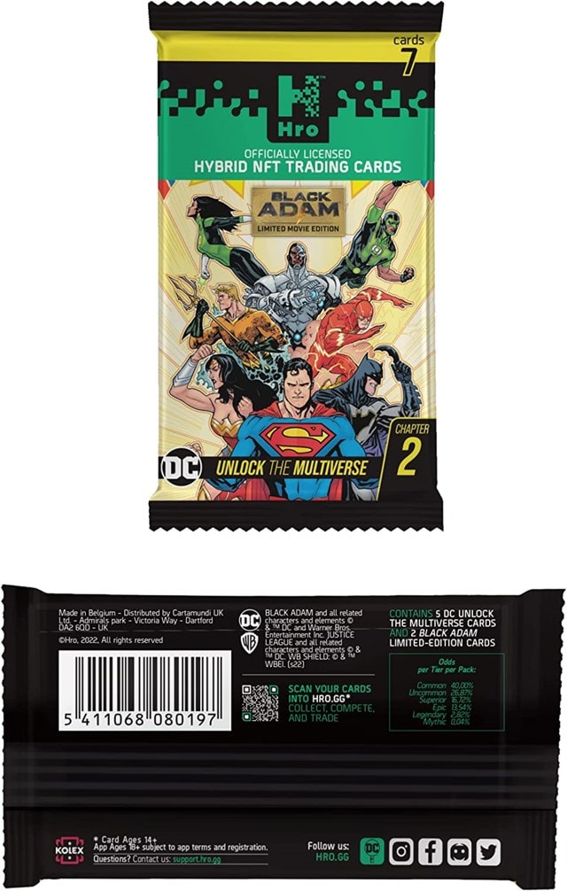 Heroes DC Comics Chapter 2 Flow Pack Trading Cards - 3